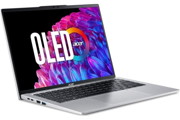Laptop ACER Swift Go 14 14.0" Intel Core Ultra 7 155H Intel Arc 16GB 512GB SSD M.2 Windows 11 Home srebrny