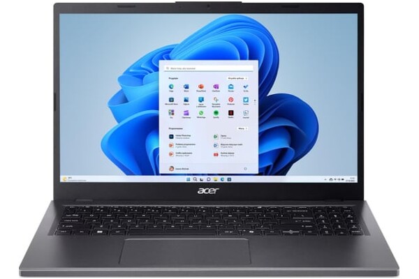 Laptop ACER Aspire 1 15.6" AMD Ryzen 7 8840HS AMD Radeon 16GB 512GB SSD M.2 Windows 11 Home szary