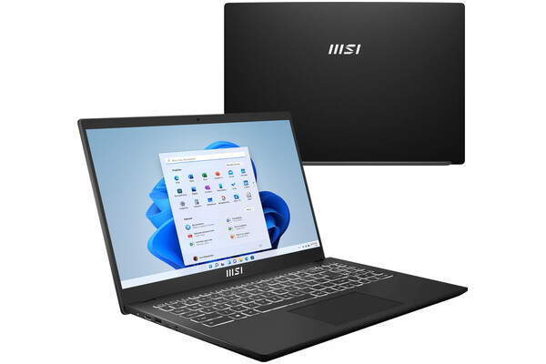 Laptop MSI Modern 15 15.6" Intel Core i5 1235U INTEL Iris Xe 8GB 512GB SSD Windows 11 Home czarny