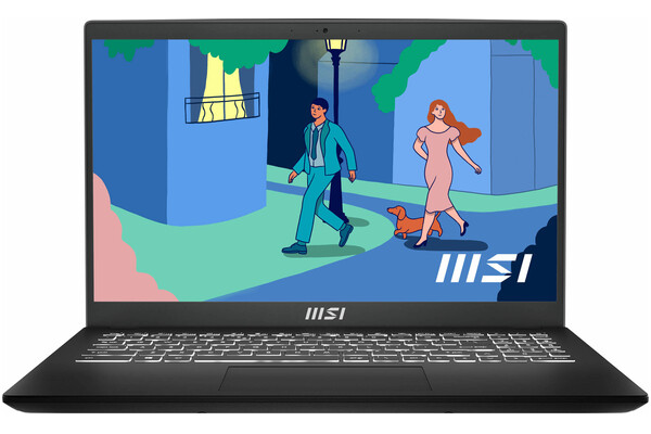 Laptop MSI Modern 15 15.6" Intel Core i5 1235U INTEL Iris Xe 8GB 512GB SSD Windows 11 Home czarny