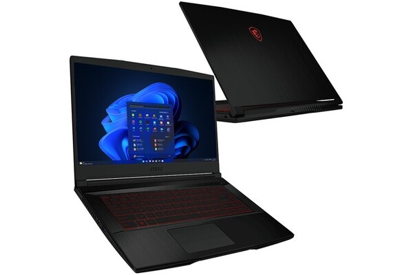 Laptop MSI Thin GF63 15.6 Intel Core i5 12450H NVIDIA GeForce RTX 4050 16GB 512GB SSD Windows 11 Home czarny