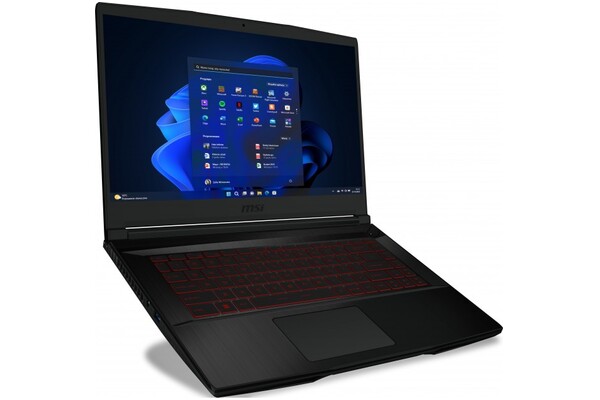 Laptop MSI Thin GF63 15.6" Intel Core i5 12450H NVIDIA GeForce RTX 4050 16GB 512GB HDD Windows 11 Home czarny