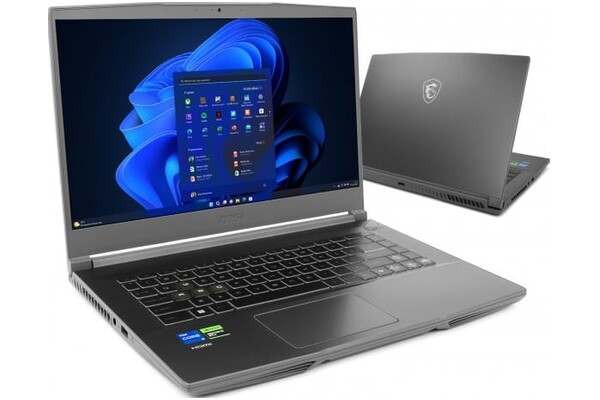 Laptop MSI Thin 15 15.6" Intel Core i5 12450H NVIDIA GeForce RTX 3050 16GB 512GB SSD Windows 11 Home szary