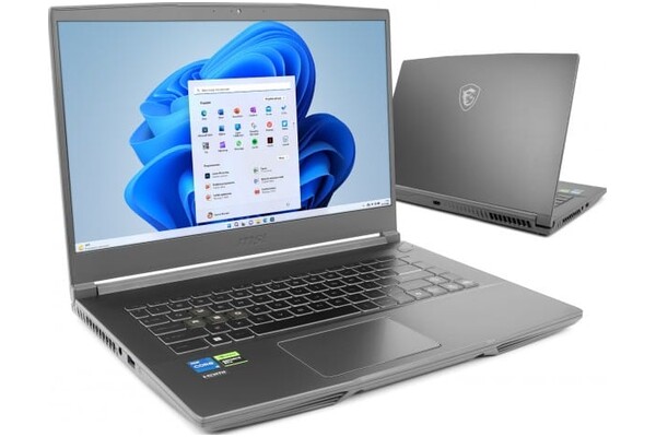 Laptop MSI Thin 15 15.6" Intel Core i5 12450H NVIDIA GeForce RTX 2050 16GB 512GB SSD Windows 11 Home szary