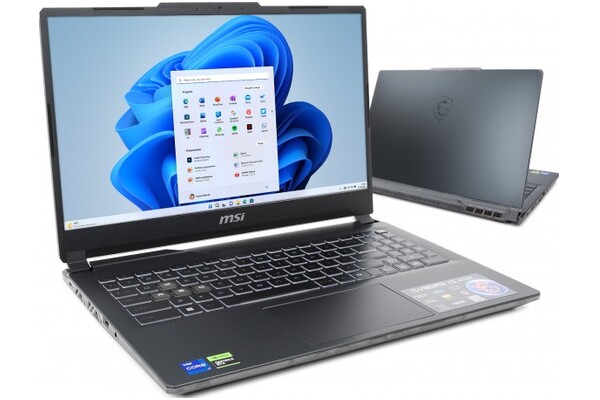 Laptop MSI Cyborg 15 15.6" Intel Core i7 13620H NVIDIA GeForce RTX 4060 32GB 512GB SSD Windows 11 Home czarny