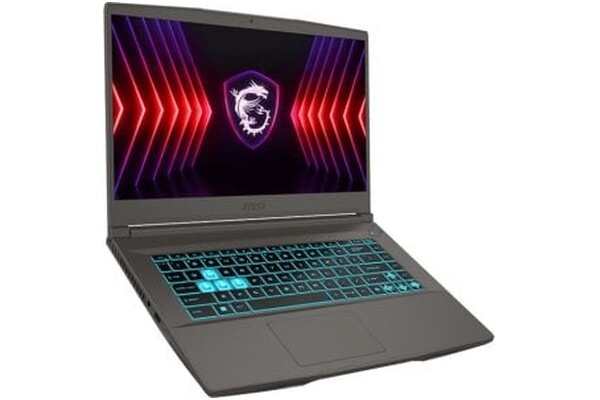 Laptop MSI Thin A15 15.6" AMD Ryzen 7 7735HS NVIDIA GeForce RTX 4060 64GB 512GB SSD M.2 Windows 11 Home szary
