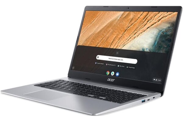 Laptop ACER Chromebook 315 15.6" Intel Celeron N4020 N4020 INTEL UHD 4GB 128GB eMMC chrome os srebrny