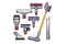 Odkurzacz Dyson V8 Absolute New pionowy z pojemnikiem srebrno-złoty