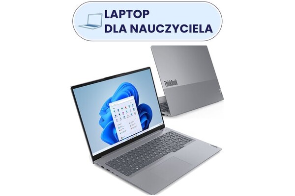 Laptop Lenovo ThinkBook 16 16.0" Intel Core i7 240H Intel 16GB 512GB SSD Windows 11 Home szary