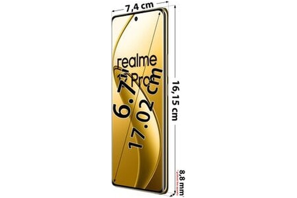 Smartfon realme 12 Pro 5G beżowy 6.70" 12.0GB/512.0GB