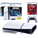 Konsola Sony PlayStation 5 Slim 1TB biało-czarny + Marvels Spider-Man 2 + pad bezprzewodowy DualSense