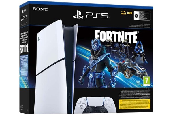Konsola Sony PlayStation 5 Slim Digital 1TB biało-czarny + pad bezprzewodowy DualSense, pad bezprzewodowy DualSense Edge
