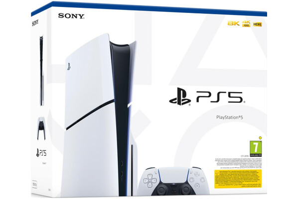 Konsola Sony PlayStation 5 Slim 1TB biało-czarny + Rise of the Ronin + pad bezprzewodowy DualSense