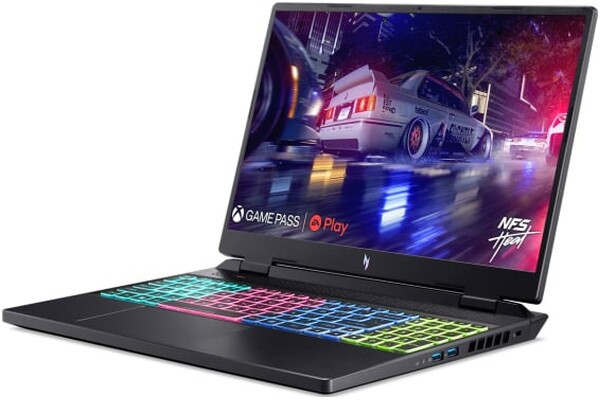 Laptop ACER Nitro 16 16.0" AMD Ryzen 7 7840HS NVIDIA GeForce RTX 4070 32GB 1TB SSD M.2 Windows 11 Home czarny