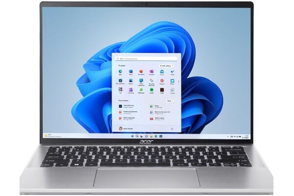 Laptop ACER Swift Go 14 14.0" Intel Core Ultra 7 155H Intel Arc 16GB 1TB SSD M.2 Windows 11 Home srebrny