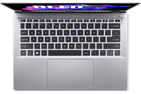 Laptop ACER Swift Go 14 14.0" Intel Core Ultra 7 155H Intel Arc 16GB 1TB SSD M.2 Windows 11 Home srebrny