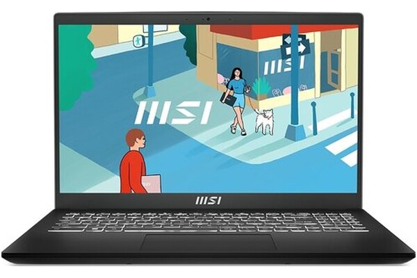 Laptop MSI Modern 15 15.6" Intel Core i7 1355U INTEL Iris Xe 16GB 512GB SSD Windows 11 Home czarny