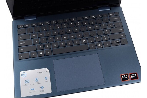 Laptop DELL Inspiron 7445 14.0" AMD Ryzen 5 8640HS AMD Radeon 32GB 2TB SSD Windows 11 Home niebieski