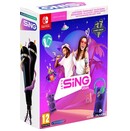 Lets Sing 2025 + 2 mikrofony Nintendo Switch