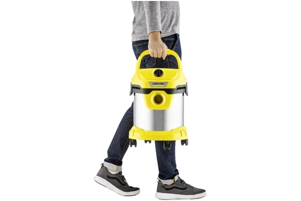 Odkurzacz Karcher WD2 Plus tradycyjny workowy 1000W żółto-srebrny