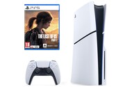 Konsola Sony PlayStation 5 Slim 1TB biało-czarny + The Last of Us Part I + pad bezprzewodowy DualSense