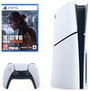 Konsola Sony PlayStation 5 Slim 1TB biało-czarny + The Last of Us Part II Remastered + pad bezprzewodowy DualSense