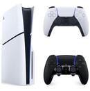 Konsola Sony PlayStation 5 Slim 1TB biało-czarny + pad bezprzewodowy DualSense, pad bezprzewodowy DualSense Edge Midnight Black