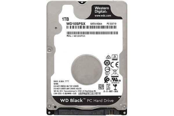 Dysk wewnętrzny WD Black HDD SATA (2.5") 1TB