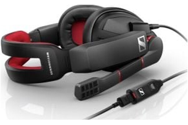 Słuchawki Sennheiser GSP350 Nauszne Przewodowe czerwony
