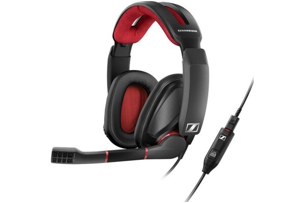 Słuchawki Sennheiser GSP350 Nauszne Przewodowe czerwony