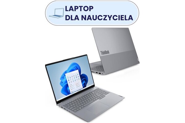 Laptop Lenovo ThinkBook 16 16.0" Intel Core i7 240H Intel 16GB 512GB SSD Windows 11 Professional szary