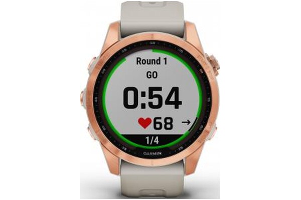 Smartwatch Garmin Fenix 7S Solar 1.20" różowo-złoty