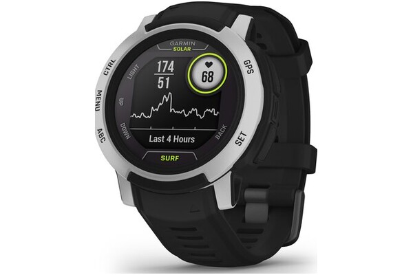 Smartwatch Garmin Instinct 2 Solar Surf 0.90" czarno-biały