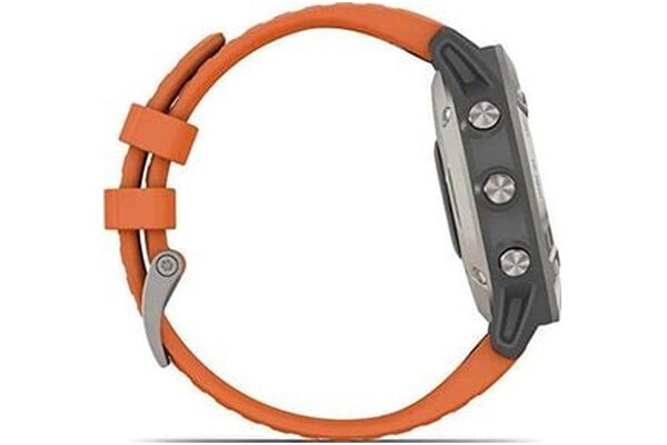 Smartwatch Garmin Fenix 6 Sapphire 1.30" pomarańczowy