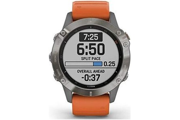 Smartwatch Garmin Fenix 6 Sapphire 1.30" pomarańczowy