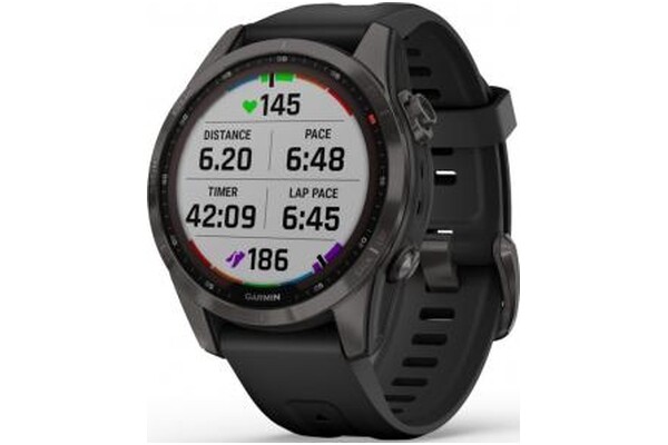 Smartwatch Garmin Fenix 7S Sapphire Solar 1.20" czarny