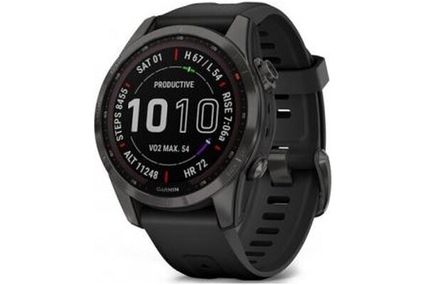 Smartwatch Garmin Fenix 7S Sapphire Solar 1.20" czarny