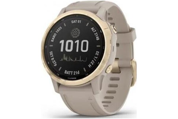 Smartwatch Garmin Fenix 6S Pro Solar 1.20" beżowy
