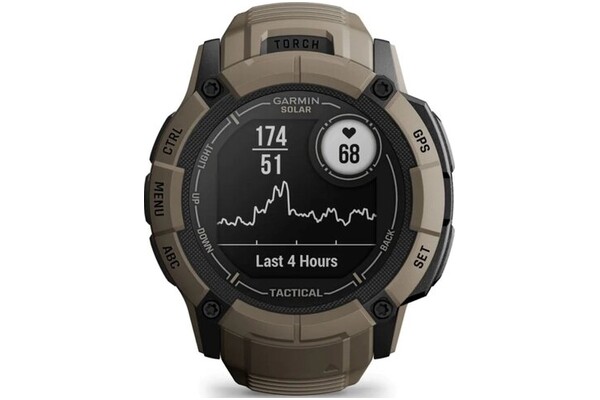 Smartwatch Garmin Instinct 2X Solar Tactical 1.10" brązowy