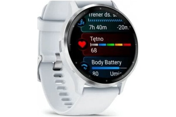 Smartwatch Garmin Venu 3 1.40" biało-srebrny