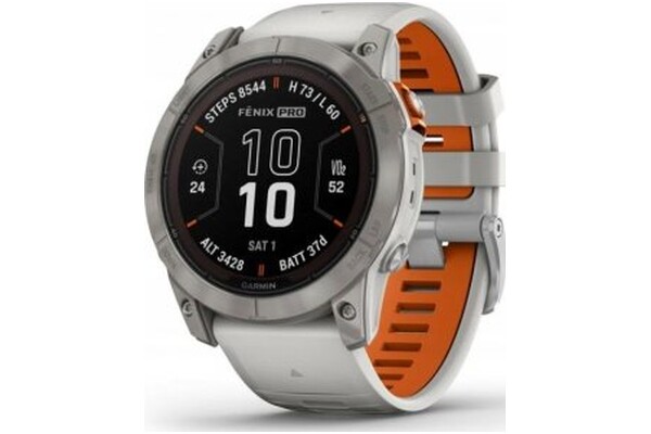 Smartwatch Garmin Fenix 7X Pro Sapphire Solar 1.40" Biało-morelowy