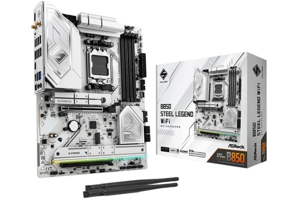 Płyta główna ASrock B850 Steel Legend WiFi Socket AM5 AMD B850 ATX