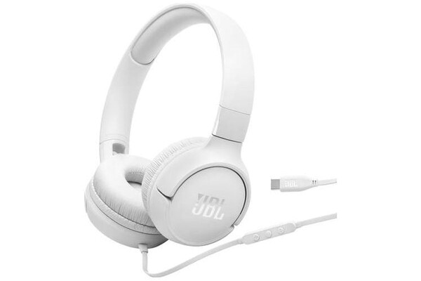 Słuchawki JBL Tune 520 Nauszne Przewodowe biały