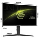 Monitor 27.0" MSI MAG MAG 276CPXF czarny