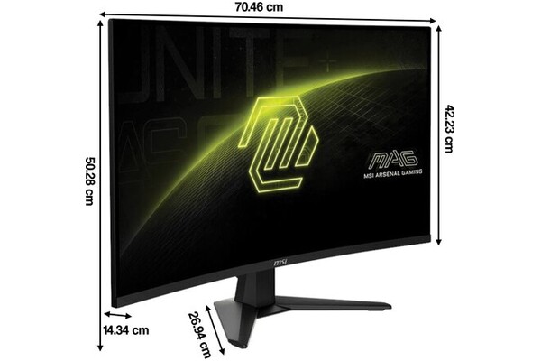 Monitor 31.5" MSI MAG MAG 325CQF czarny