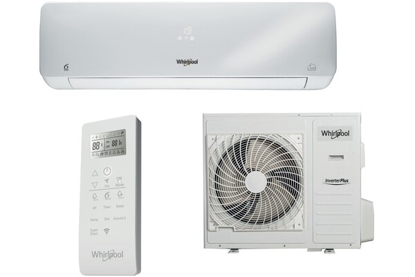 Klimatyzator ścienny SPLIT z montażem Whirlpool SPIW3242WF 6600W 63dB