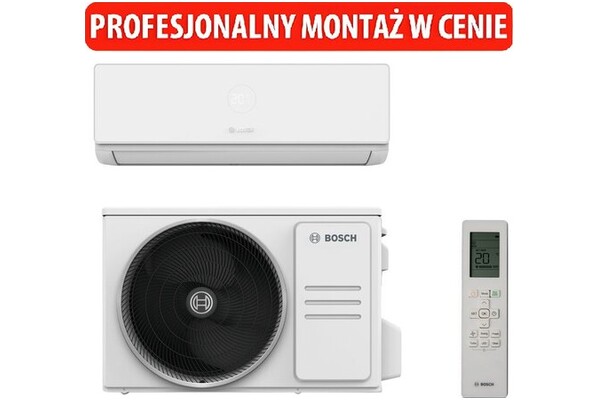 Klimatyzator ścienny SPLIT z montażem Bosch CL4000I 35 E Climate 3500W 55dB