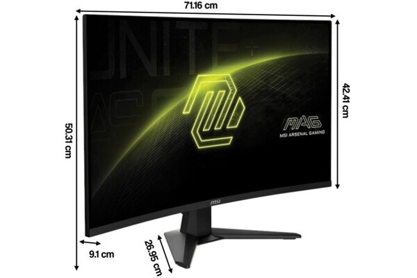 Monitor 31.5" MSI MAG MAG 321CQF czarny