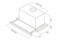 Okap kuchenny wkład - teleskopowy ELICA Elite 26 IX/A/60 59.8cm Inox-czarny