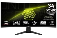 Monitor 34.0" MSI MAG MAG 346CQ czarny